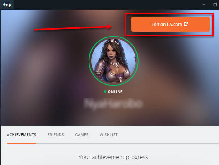 Edit profile name on ea.com Apex Legends