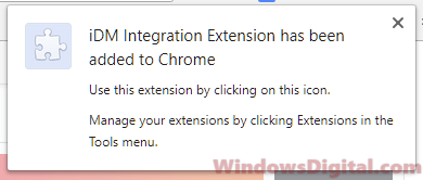 iDM integration extension for Chrome Download